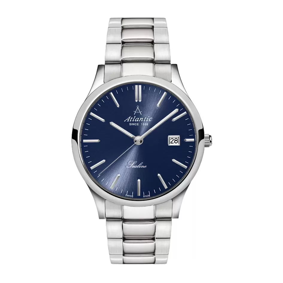 zegarek atlantic granatowa tarcza Atlantic Sealine 62346.41.51