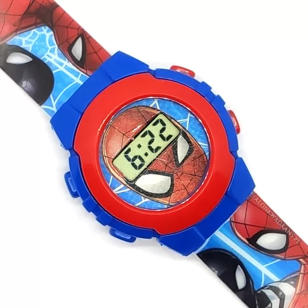 zegarek spiderman dla chłopca cyfrowy
