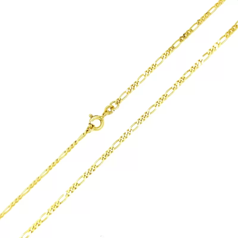 Łańcuszek złoty figaro pełny 333 50cm