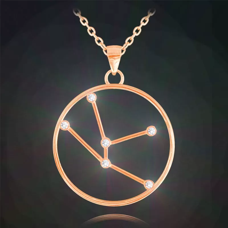 Rose gold naszyjnik BYK MINET Stars Znak Zodiaku JMAS9505RN45