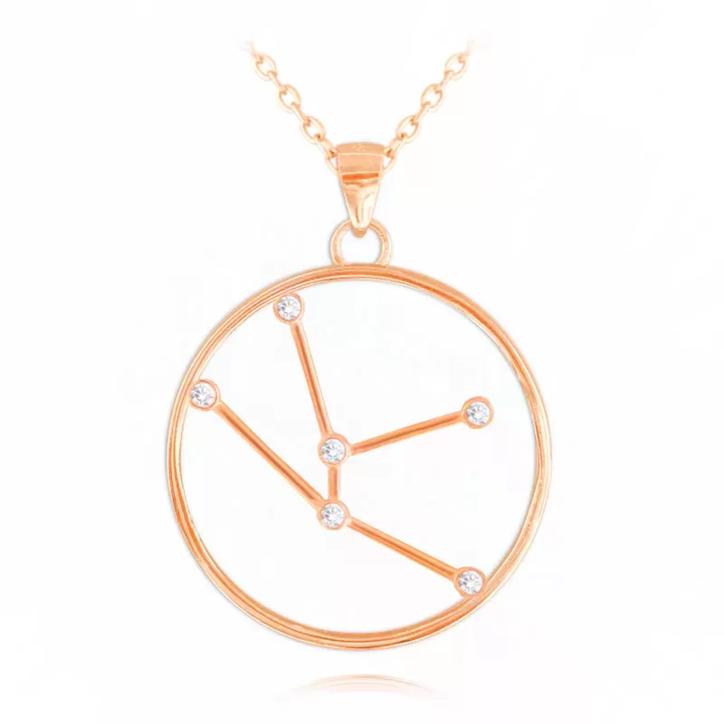 Rose gold naszyjnik BYK MINET Stars Znak Zodiaku JMAS9505RN45