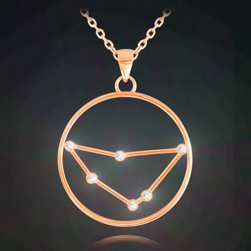 Rose gold naszyjnik KOZIOROŻEC MINET Stars Znak Zodiaku JMAS9501RN45