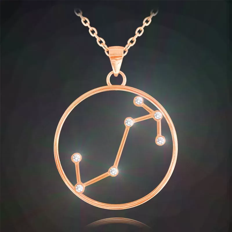 Rose gold naszyjnik SKORPION MINET Stars Znak Zodiaku