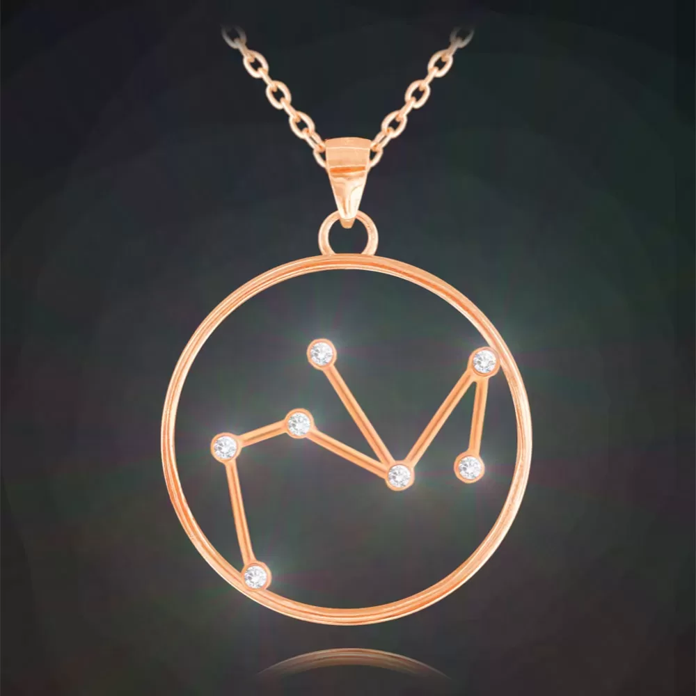 Rose gold naszyjnik STRZELEC MINET Stars Znak zodiaku