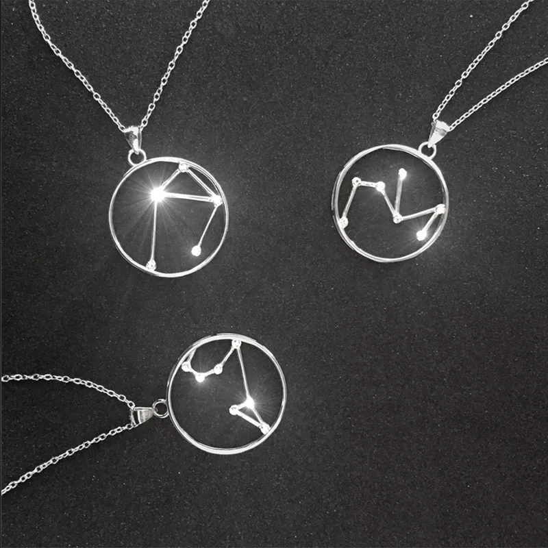 Srebrny naszyjnik LEW MINET Stars Znak Zodiaku JMAS9508SN45