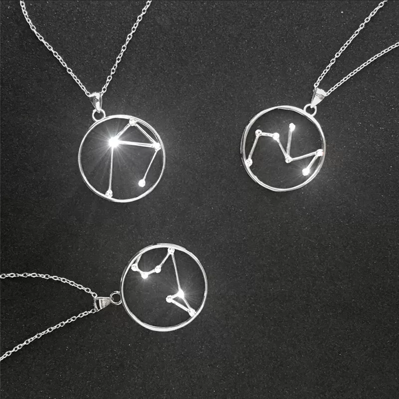 Srebrny naszyjnik WAGA MINET Stars Znak Zodiaku JMAS9510SN45