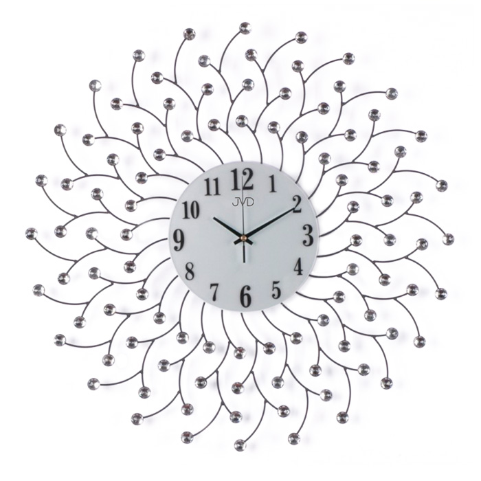 Zegar ścienny JVD HJ82 z kryształkami