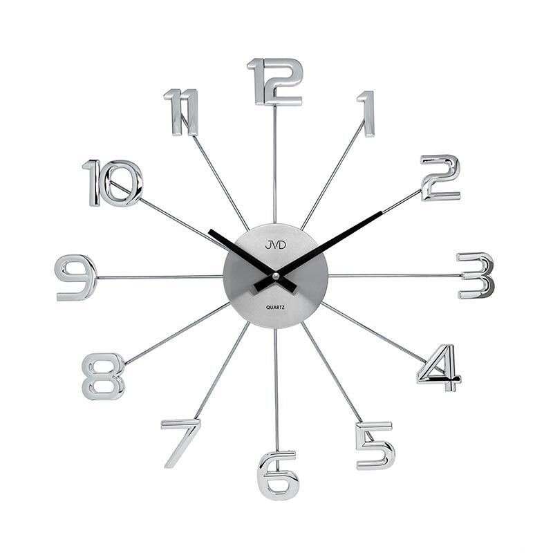 Zegar ścienny Srebrny JVD HT072