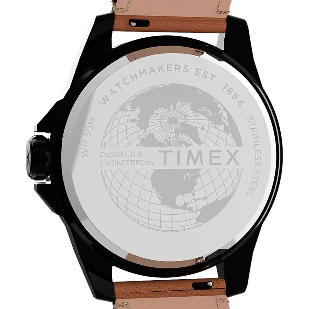 Timex TW2U15100 Essex Avenue Zegarek męski czarna tarcza