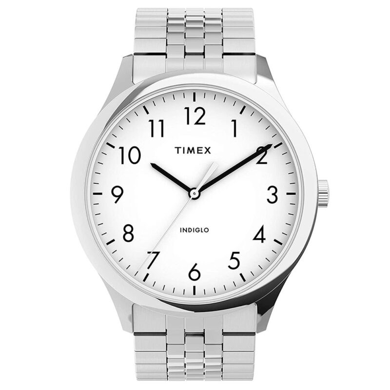 Timex TW2U39900 Easy Reader Zegarek męski rozciągana bransoleta