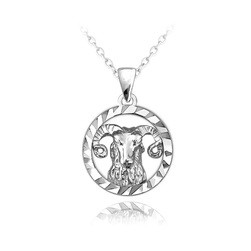 Srebrny naszyjnik MINET Zodiak BARAN JMAS9404SN45