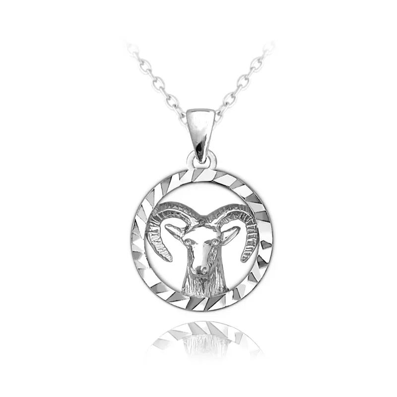 Srebrny naszyjnik MINET Zodiak KOZIOROŻEC JMAS9401SN45