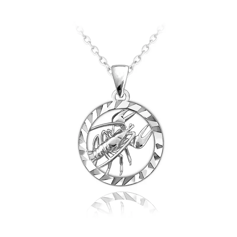 Srebrny naszyjnik MINET Zodiak RAK JMAS9407SN45