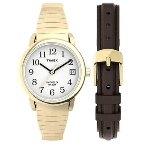 Timex TWG025300 Easy Reader ZESTAW Zegarek damski z dodatkowym paskiem