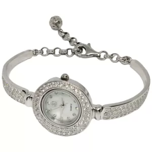 Zegarek Srebrny Perłowa tarcza AG 925 ZS013