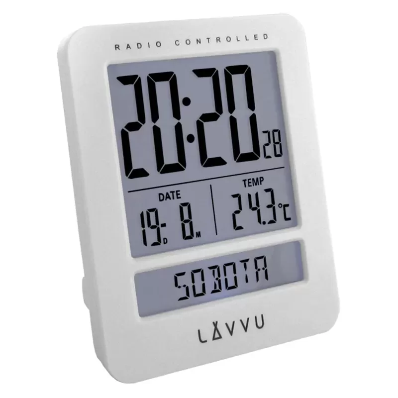 Budzik cyfrowy LAVVU LAR0020 Radio Control z językiem polskim