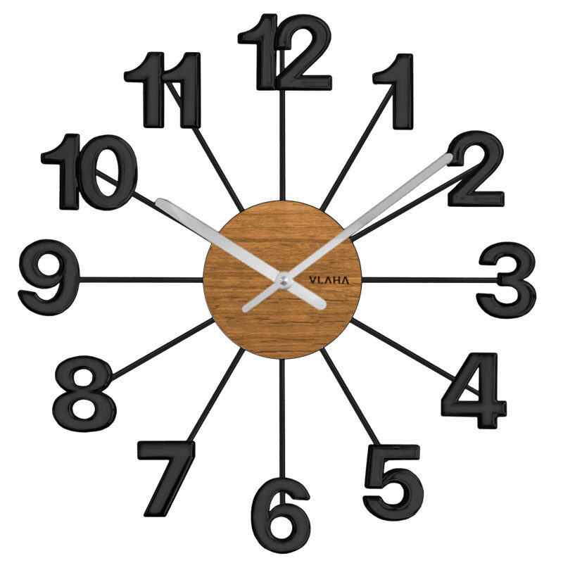 Zegar ścienny Drewniany VLAHA VCT1071
