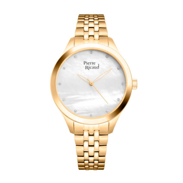Pierre Ricaud P22063.114FQ Zegarek damski złoty perłowa tarcza