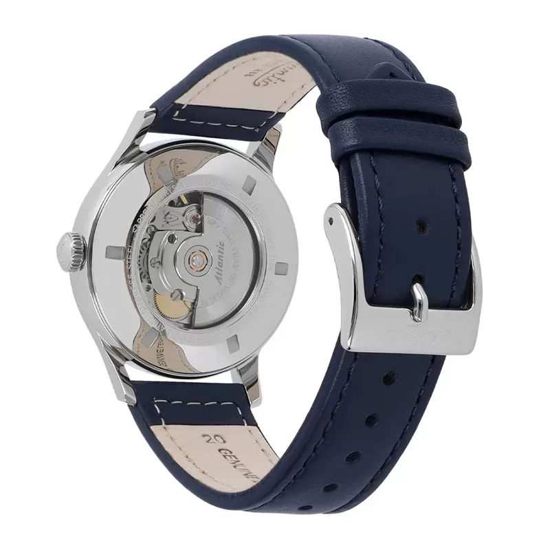 Atlantic 53780.41.53G Worldmaster Original Automatic Incabloc Blue Zegarek męski szwajcarski mechaniczny