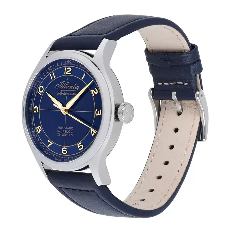 Atlantic 537Atlantic 53780.41.53G Worldmaster Original Automatic Incabloc Blue Zegarek męski szwajcarski mechaniczny80.41.53G Worldmaster Original Automatic Incabloc Blue Zegarek męski szwajcarski mechaniczny