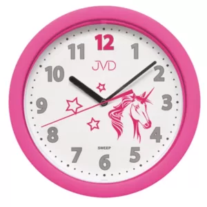 Zegar ścienny JVD HP612.D7 z jednorożcem