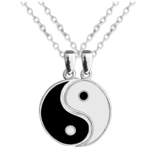 Naszyjnik srebrny YIN YANG JMAN0382SN50