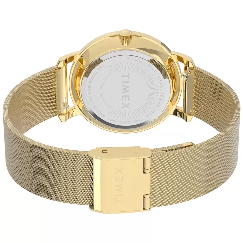 Timex TW2V52300 City Zegarek damski złoty mesh bransoletka