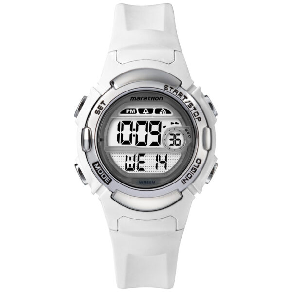 Timex TW5M15100 Marathon Zegarek sportowy cyfrowy biały