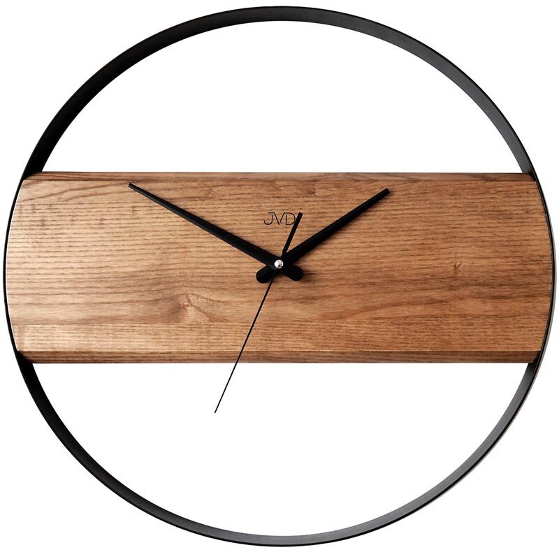 Zegar ścienny JVD NS22008/78 nowoczesny drewniany