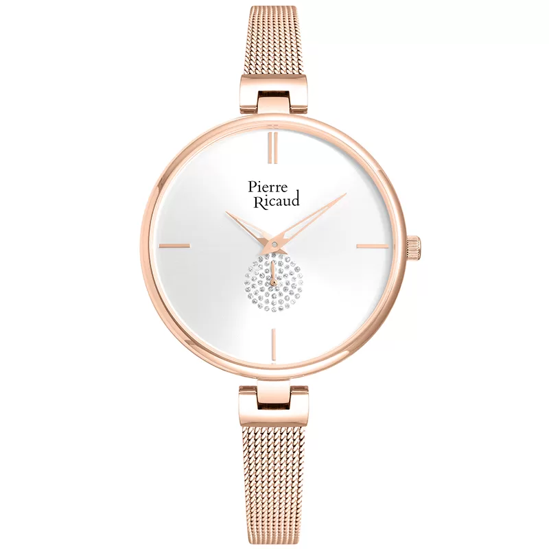 Pierre Ricaud P22108.91R3Q Zegarek damski różowe złoto