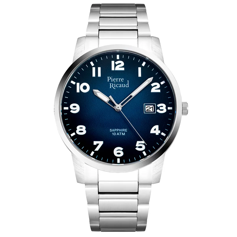 Pierre Ricaud P60045.5125Q Zegarek męski klasyczny stalowy na bransolecie