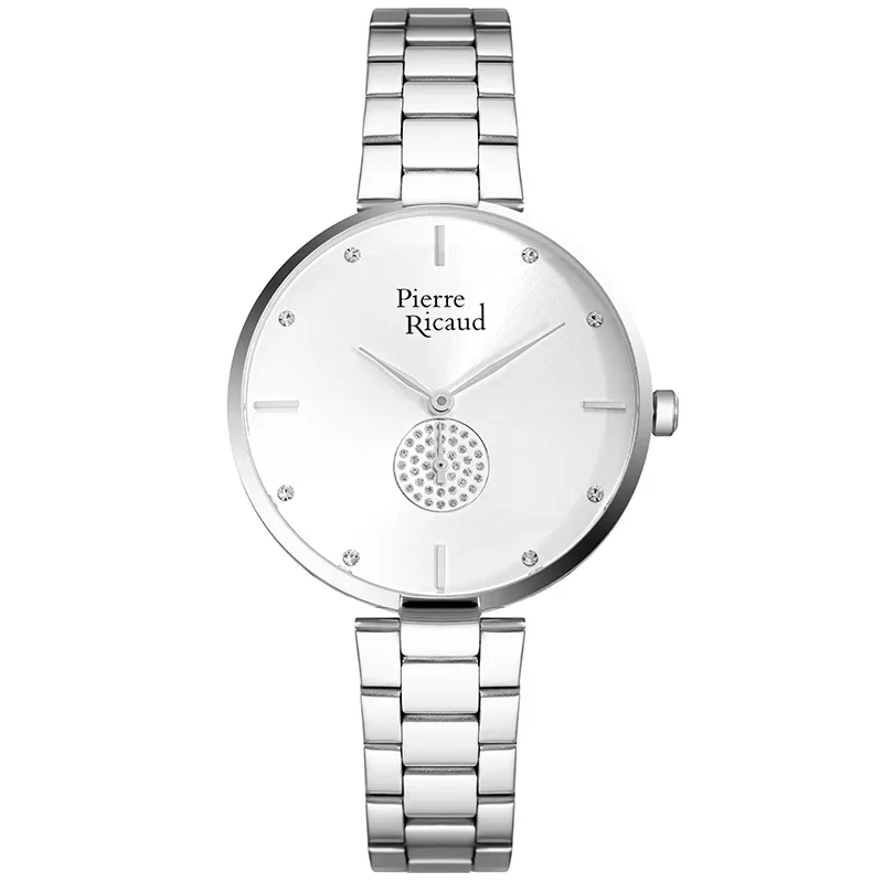 Pierre Ricaud P22066.5193Q Zegarek damski srebrny na bransolecie