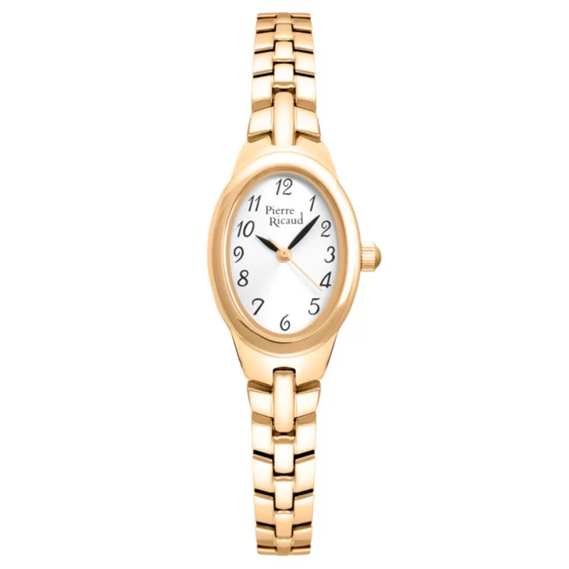 Pierre Ricaud P22149.1123Q Zegarek damski złoty prosty minimalistyczny