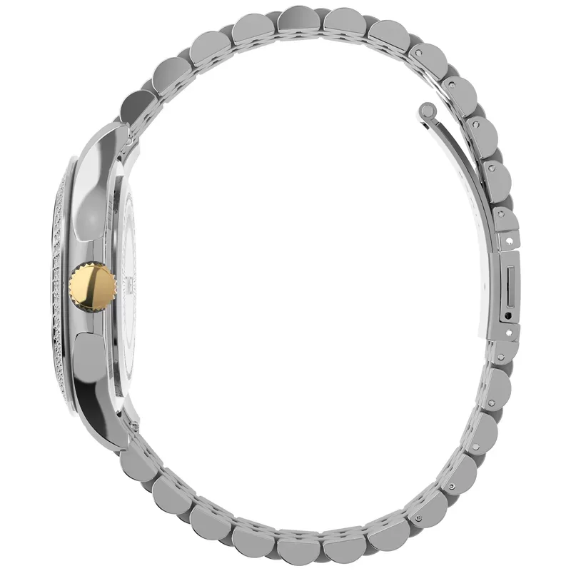 Timex TW2V79500 Trend Kaia Zegarek damski srebrny elegancki na bransolecie
