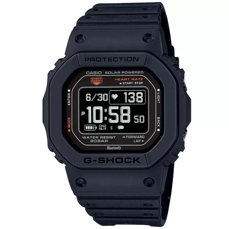 Zegarek Casio G-SHOCK DW-H5600-1ER G-SQUAD Cyfrowy czarny krokomierz bluetooth zegarek męski wodoszczelny 20 atm