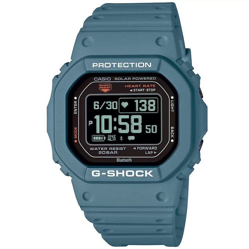 Zegarek Casio G-SHOCK DW-H5600-2ER G-SQUAD Cyfrowy niebieski krokomierz bluetooth zegarek męski wodoszczelny 20 atm