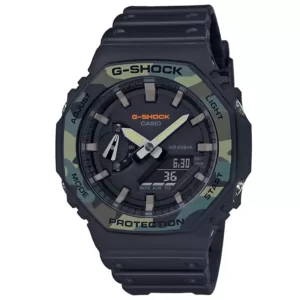 Zegarek Casio G-SHOCK GA-2100SU-1AER OCTAGON "CasiOak" MOROWY Czarny Zegarek męski sportowy wodoszczelny 20ATM