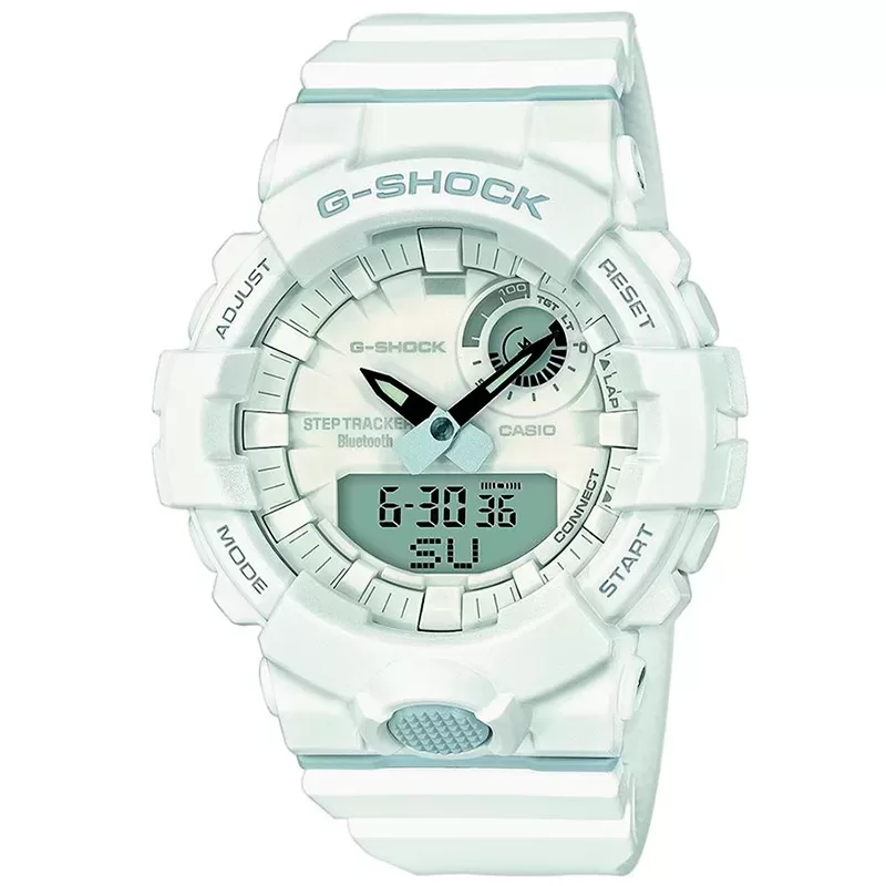 Zegarek Casio G-SHOCK GBA-800-7AER G-SQUAD BIAŁY krokomierz bluetooth zegarek męski wodoszczelny 20 ATM
