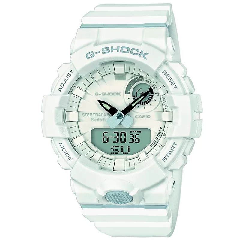 Zegarek Casio G-SHOCK GBA-800-7AER G-SQUAD BIAŁY krokomierz bluetooth zegarek męski wodoszczelny 20 ATM