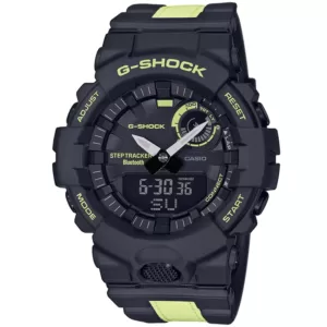 Zegarek Casio G-SHOCK GBA-800LU-1A1ER G-SQUAD CZARNY krokomierz bluetooth zegarek męski wodoszczelny 20 atm