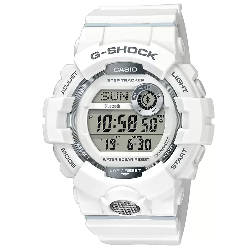 Zegarek Casio G-SHOCK GBD-800-7ER G-SQUAD BIAŁY krokomierz bluetooth zegarek męski wodoszczelny 20 atm