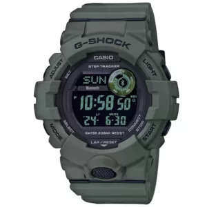 Zegarek Casio G-SHOCK GBD-800UC-3ER G-SQUAD zielony krokomierz bluetooth zegarek męski wodoszczelny 20 atm