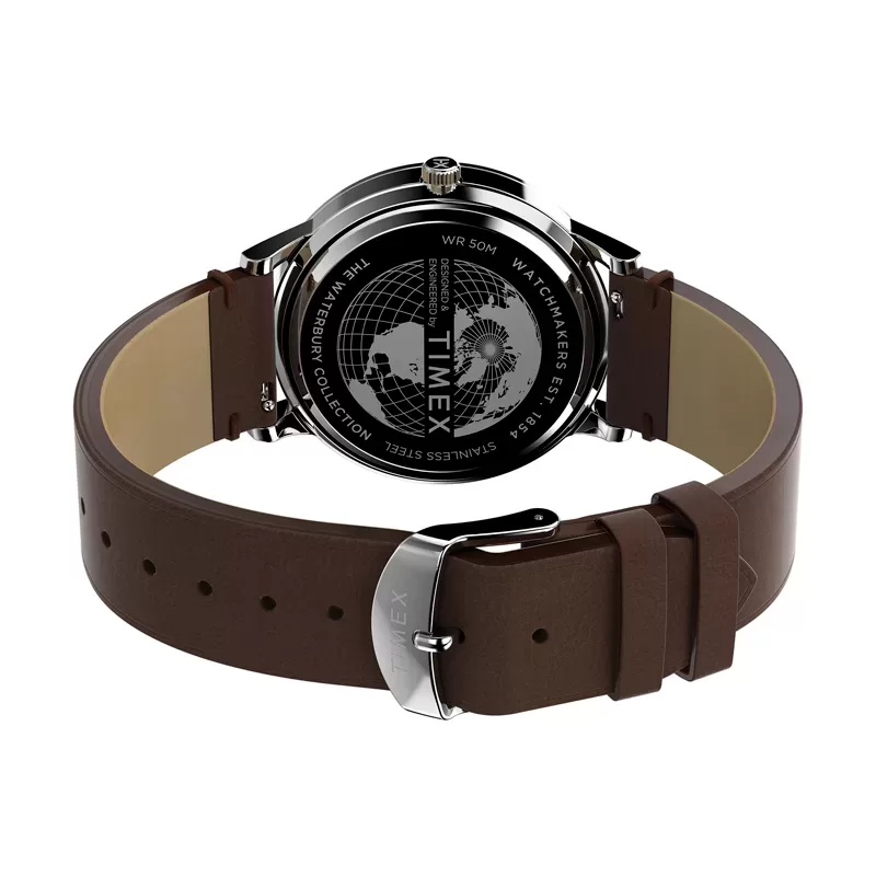 Timex TW2W14900 Waterbury Zegarek męski na pasku niebieski