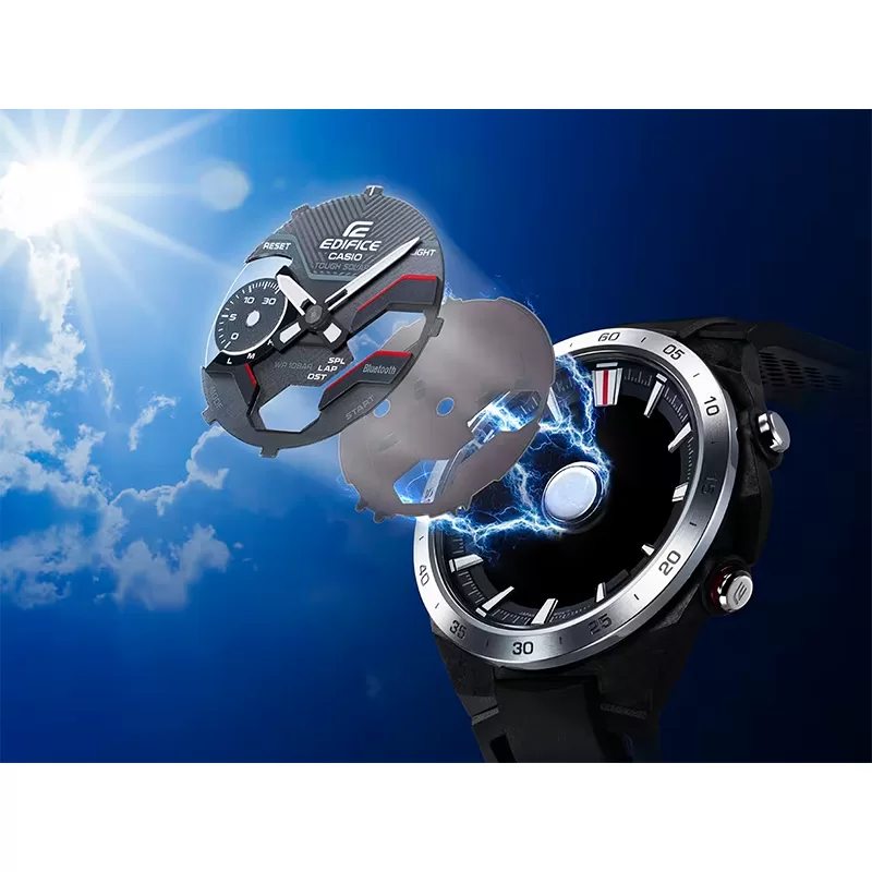 Zegarek Casio EDIFICE ECB-2200P-1AEF WINDFLOW Zegarek męski Bluetooth Tough Solar bateria słoneczna