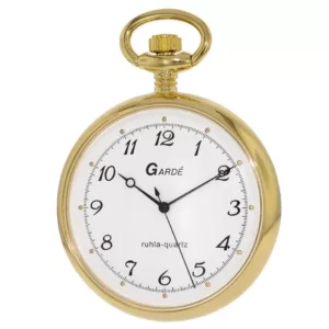 Zegarek kieszonkowy Garde Ruhla 8036-1 Złoty klasyczny prosty kwarcowy kieszonka
