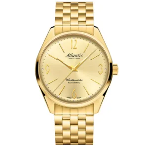 Atlantic 51752.45.39GM Worldmaster Art Deco Automatic Automatyczny Złoty z złotą tarczą