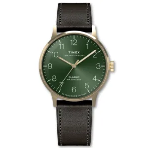 Timex TW2W75900 Waterbury Zegarek męski zielony wodoszczelny