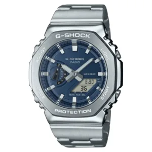 Zegarek Casio G-SHOCK GM-2110D-2BER OCTAGON STEEL niebieski Zegarek męski sportowy wodoszczelny 20ATM