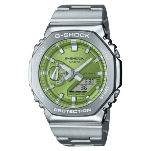 Zegarek Casio G-SHOCK GM-2110D-3AER OCTAGON STEEL Zielony Zegarek męski sportowy wodoszczelny 20ATM