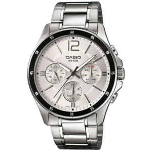 Zegarek Casio MTP-1374PD-7AVEF Classic Zegarek męski mulit data srebrny bransoleta